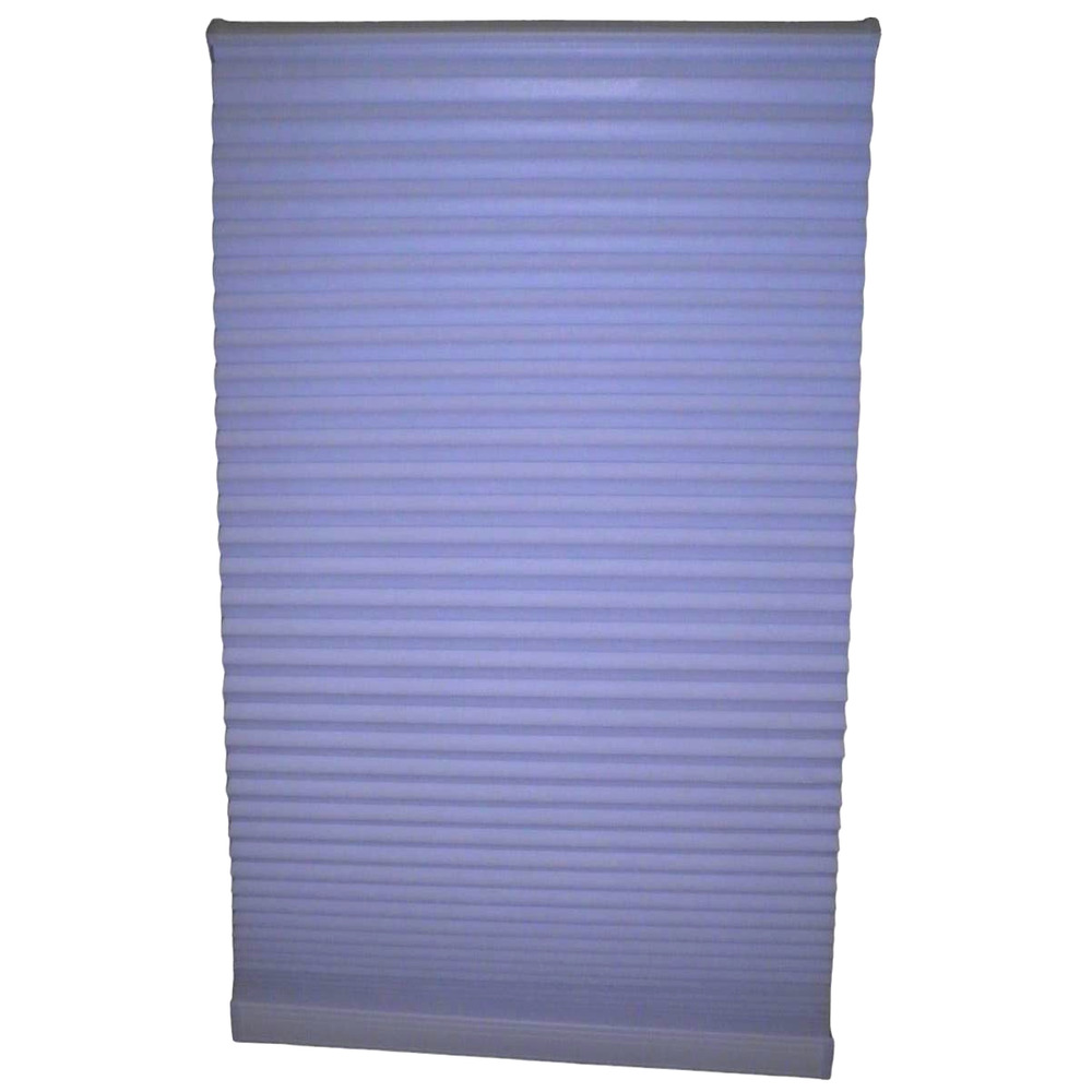 White Cordless Blackout Cellular Honeycomb Shade, 9/16" Cells, 16-5/8"W x 48"H